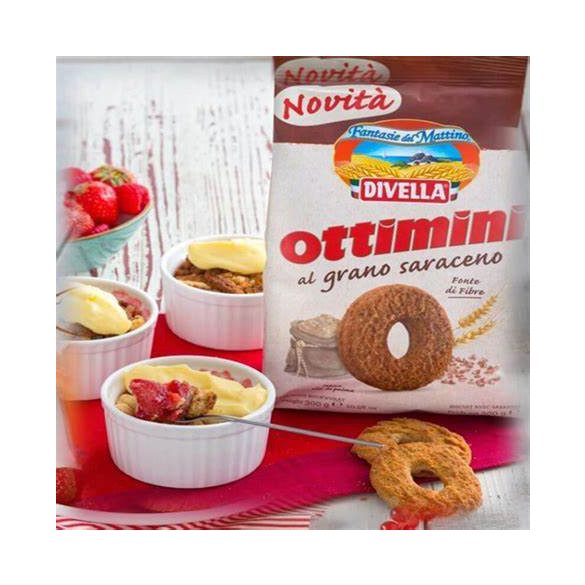 Divella Ottimini teljes kiőrlésű keksz hajdinás 350g